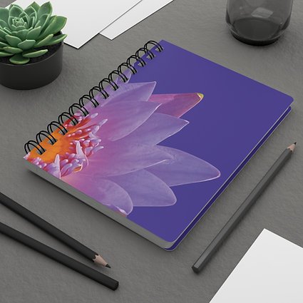 Notebook Source | Lotus Spiral Notebook | Purple